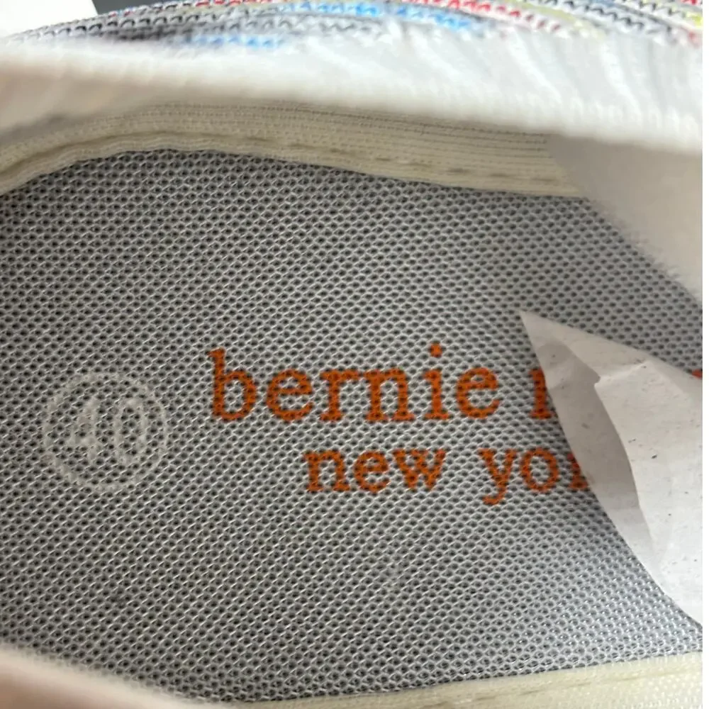 Bernie Mev Size 9 (EU 40) Solange Casual Slip On Wedge Sneakers Light Rainbow